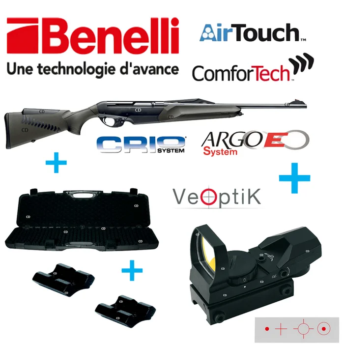 Pack Carabine Argo E ComforTech Verte Benelli Discount Complet