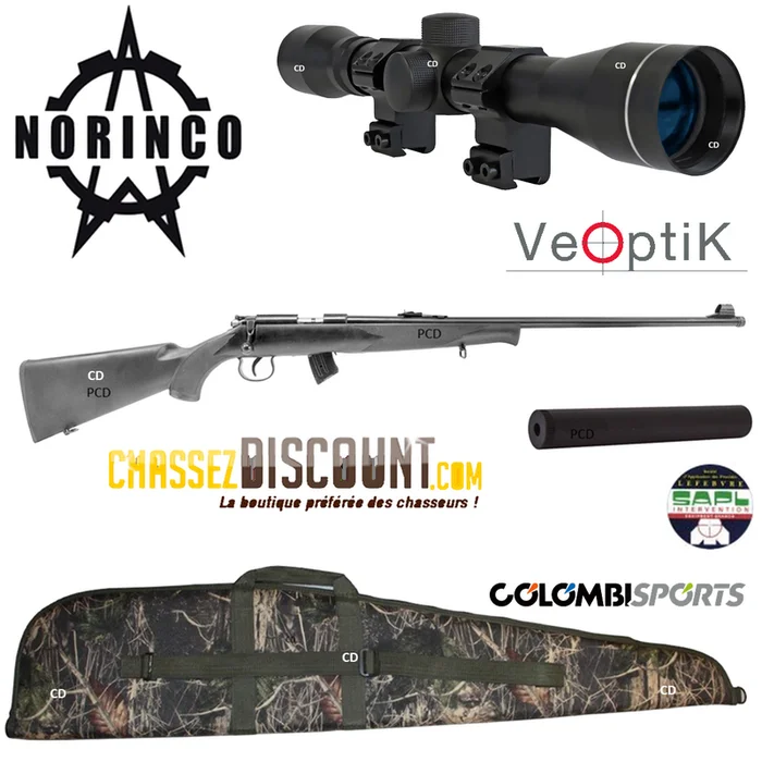 PACK COMPLET NORINCO JW15 SYNTHETIQUE 22LR