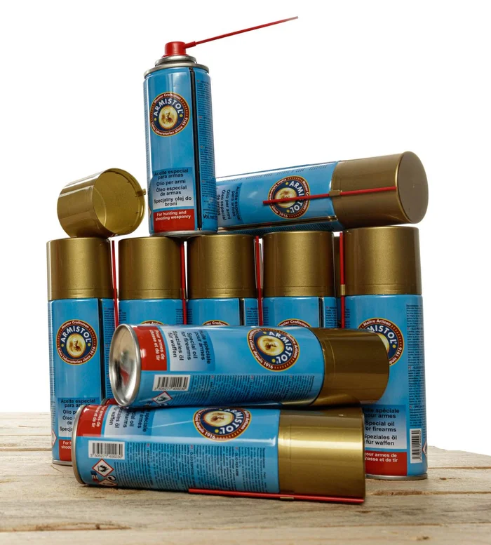 Pack de 12 aérosols d’huile Armistol pour arme