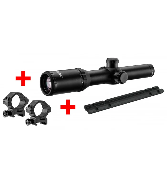 Pack optique battue pour Express BALDI – Lunette 1-4X24 + montage + embase