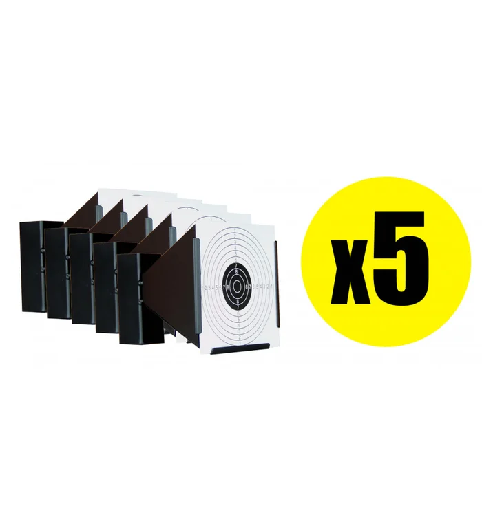 Pack Porte cible conique métallique 17×17 cm (x5)
