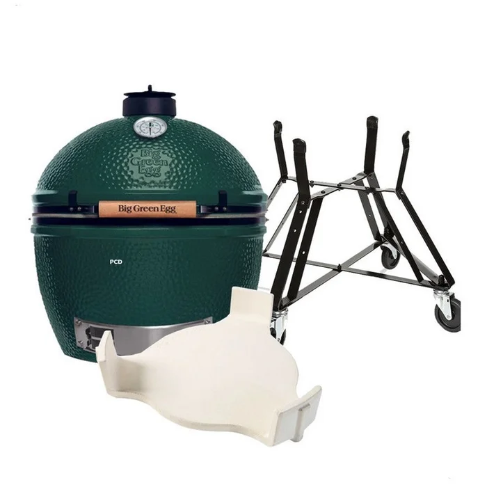 Pack Promo Kamado Big Green Egg XL Avec Berceau Et Conveggtor