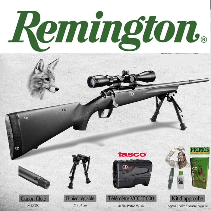 PACK RENARD 2019 CARABINE REMINGTON 783 FILETEE 243WIN