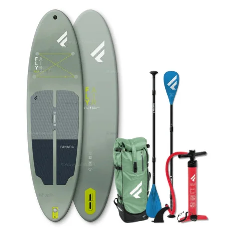 Packs SUP GonflablesFanatic Fly Air SLT – Vert/Gris – Pack 2025