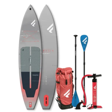 Packs SUP GonflablesFanatic Ray Air SLT – Gris/Rouge – PACK 2025