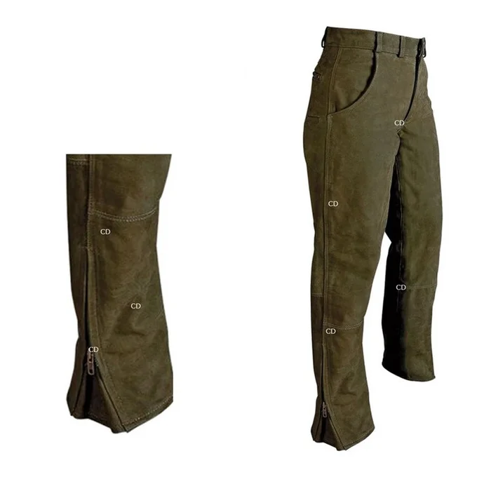 Pantalon Homme Cuir Titan Verney Carron Kaki