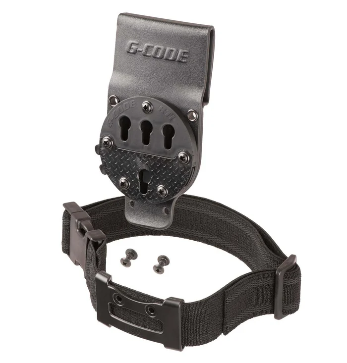 Passant de ceinture RTI optimal drop avec sangle de cuisse et boucle Fastex Noir