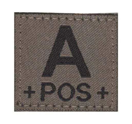 Patch Groupe Sanguin A Positif OD Clawgear
