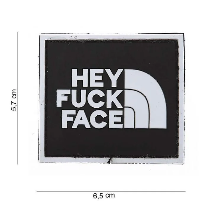 Patch Morale Hey Fuck Face avec Velcro