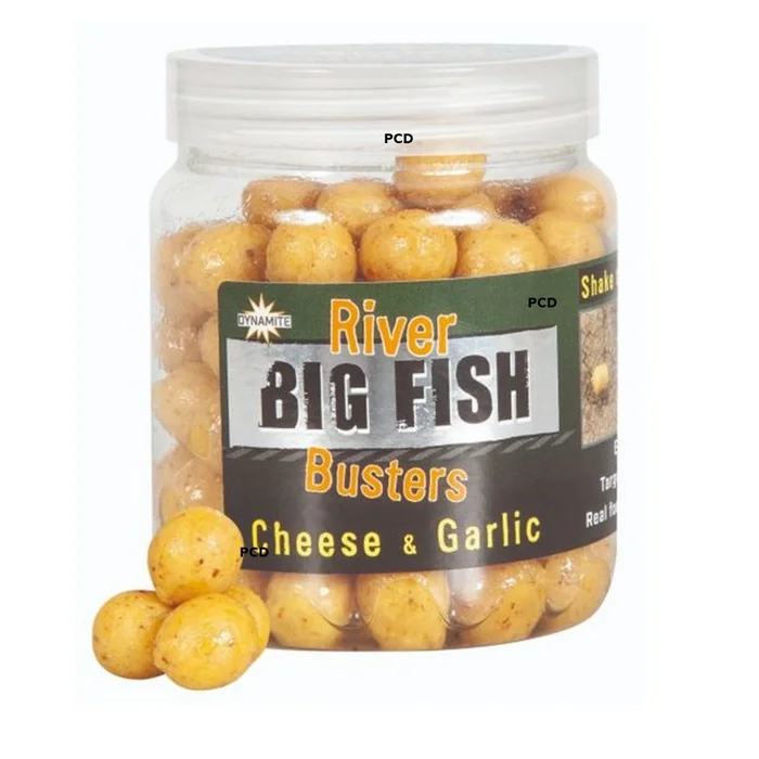 Pellets D’eschage Dynamite Baits Big Fish River Cheese & Garlic Hookbaits Busters 120G