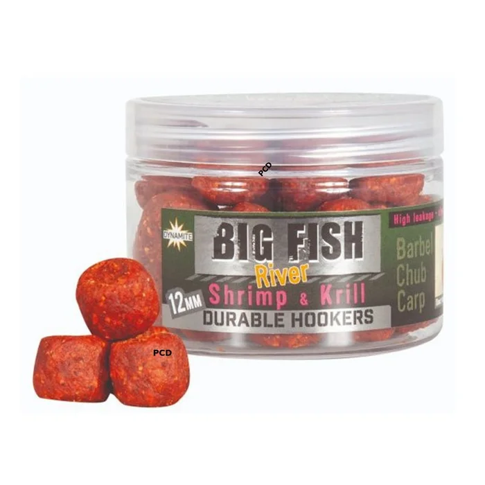 Pellets D&rsquo;eschage Dynamite Baits Big Fish River Shrimp & Krill Durable Hook Pellets 12MM 120G