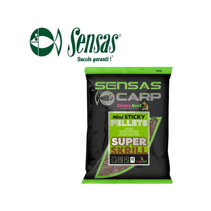 PELLETS SENSAS MINI STICKY PELLET SUPER SKRILL 2MM 700G