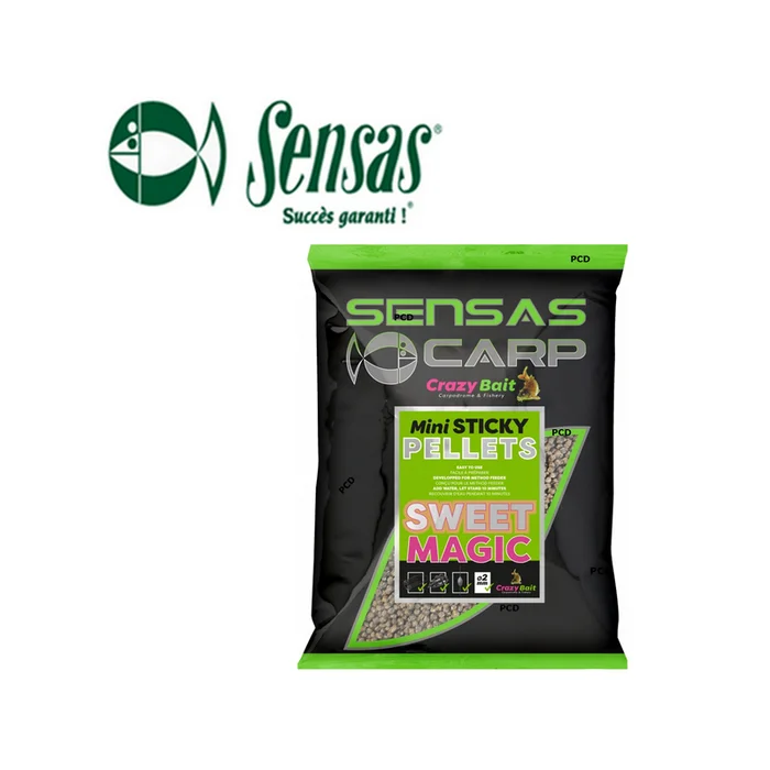 PELLETS SENSAS MINI STICKY PELLET SWEET MAGIC 2MM 700G