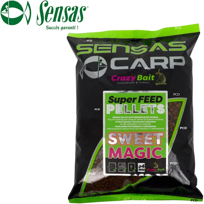 PELLETS SENSAS SUPER FEED PELLET SWEAT MAGIC 8MM 700G