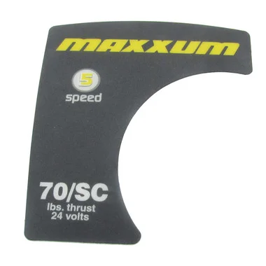 Pièce de moteur de pêche à la traîne Minn Kota – AUTOCOLLANT-COUVERCLE MAX 70/SC/FC – 2275603