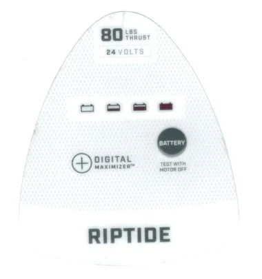 Pièce de moteur de pêche à la traîne Minn Kota – AUTOCOLLANT-CVR, RT80 SM, SF, T (LOGO RT80 SM, SF, T MK) – 2195667