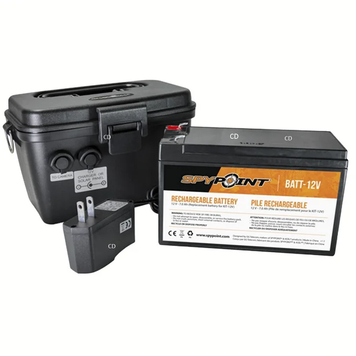 Pile Rechargeable 12V Avec Boitier Etanche Spypoint