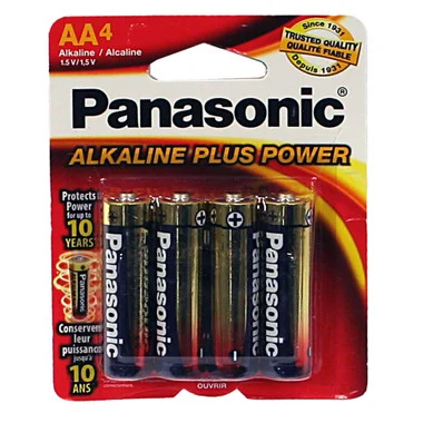Piles alcalines Panasonic 4-AA