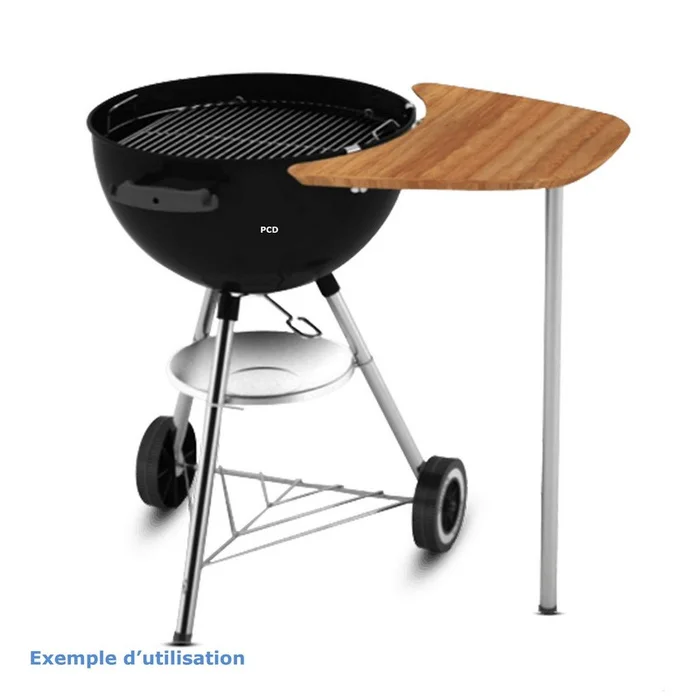 Plan De Travail Latéral En Bambou Weber Pour Barbecues Charbon 47cm et 57cm