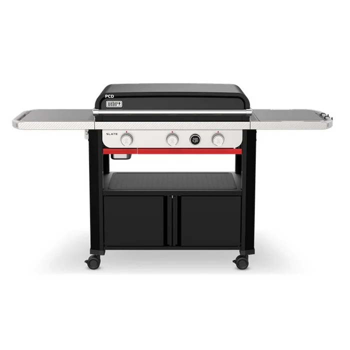 Plancha Gaz Weber Slate GPD 76cm Sur Chariot