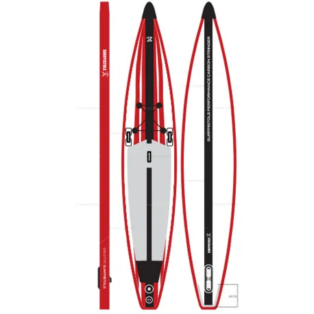 Planches SUP GonflablesSurfpistols PERFORMANCE RACE CARBON