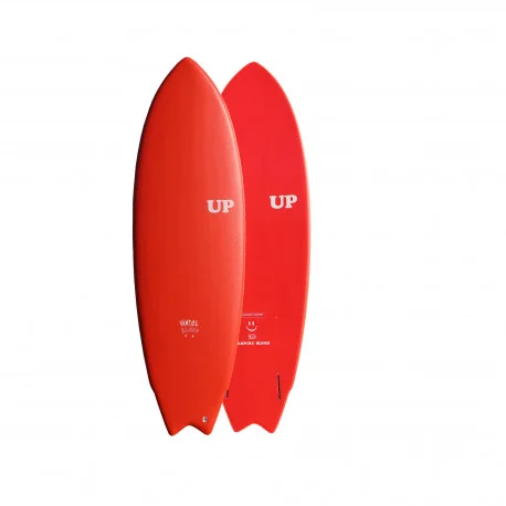 Planches Surf en mousseUP SOFTBOARD VAMPIRE BLOOD red 2022