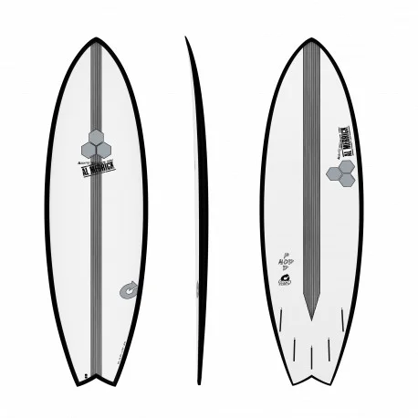 Planches Surf FishTorq X-LITE Pod Mod Blanc/Noir 2022