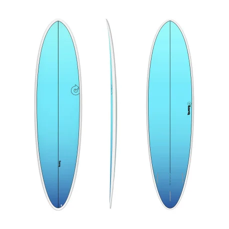 Planches Surf HybridesTorq 6&rsquo;8 FUN TET RETRO FADE WHITE RAIL Blue Fade