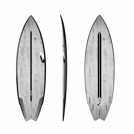 Planches Surf ShortboardTorq ACT Go-Kart Gris Brossé / Noir 2022