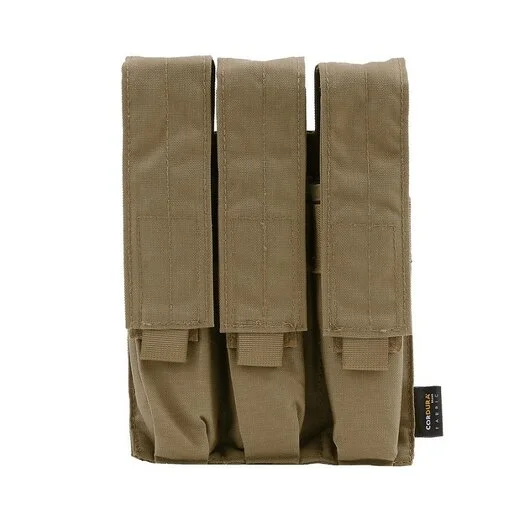 Pochette triple pour chargeurs 101 Inc Molle, Kriss Vector / HK MP7 / Glock chargeurs, coyote tan