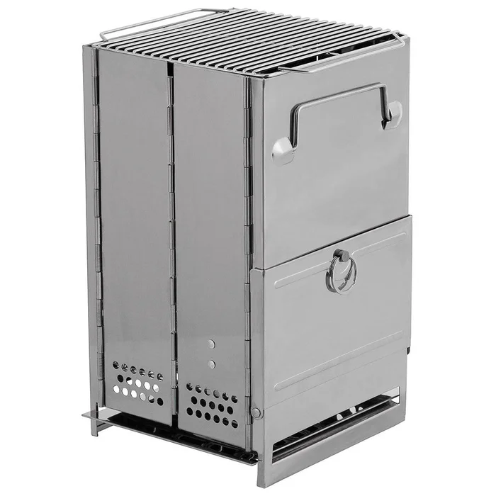 Poêle Fox Outdoor Fusée avec Grille Pliable