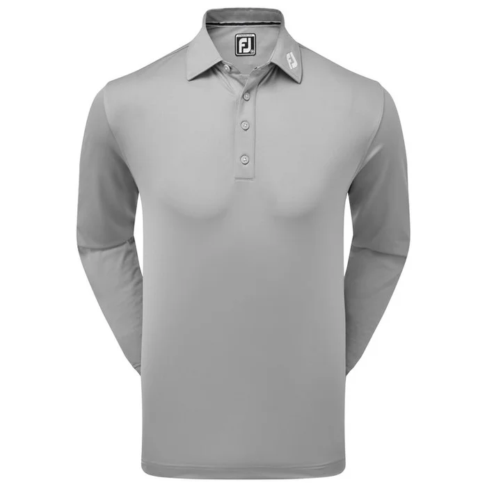Polo Footjoy Thermolite Long Sleeved Smooth Grey