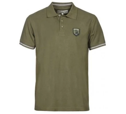 Polo manches courtes brodé sanglier PERCUSSION