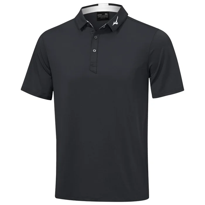 Polo Mizuno Crested Polo Shirt Black