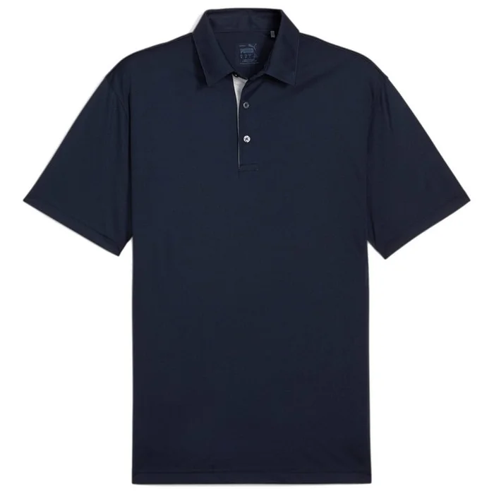Polo Puma Golf Pure Solid Polo Sleeve Deep Navy
