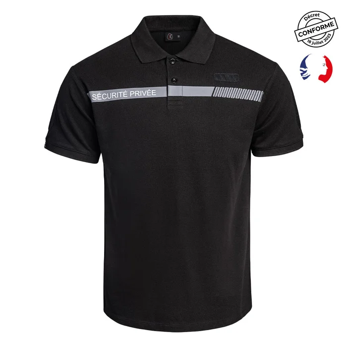 Polo SÉCU-ONE Sécurité Privée Noir – Ref 01.052311