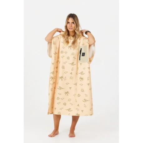 Ponchos AdulteAfter Essentials Tech Pocket – Fins Print