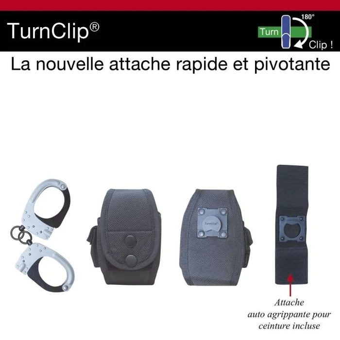 Porte-menottes rotatif turnclip