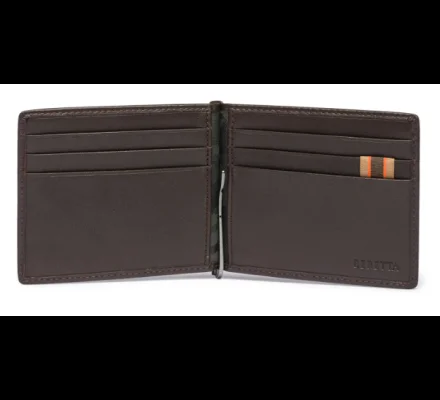 Portefeuille avec clip marron BERETTA – Image 2