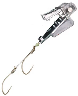 Pro-Troll Roto Chip – #5a Chrome, Hameçons Tandem sans ardillon, Avançon de 7 Pieds 40-lb