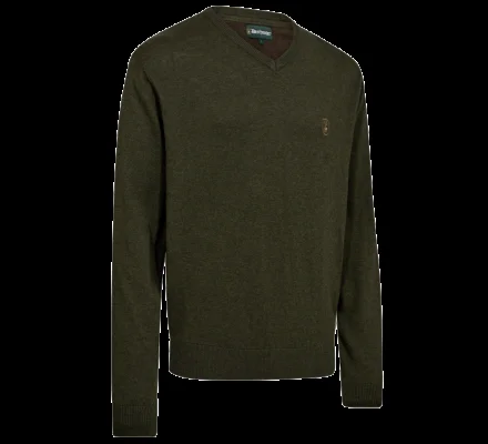 Pull col V Harrington kaki DEERHUNTER