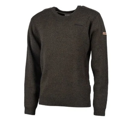 Pull en laine marron TREELAND