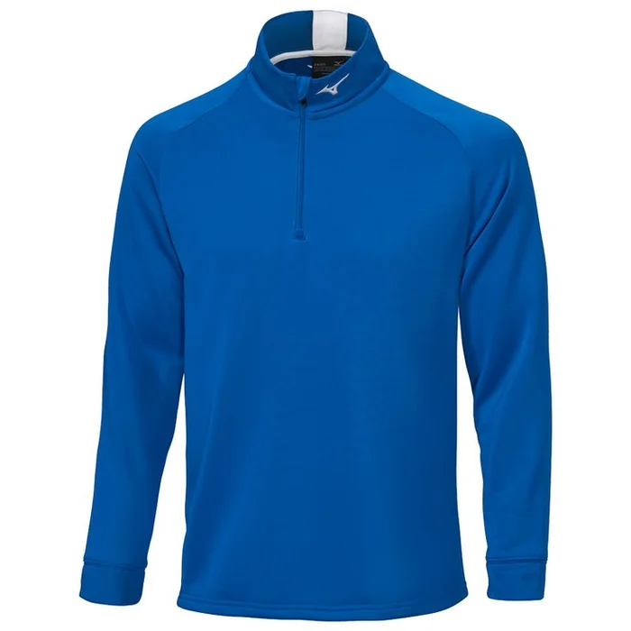 Pull Mizuno Crested 1/4 Zip Blue