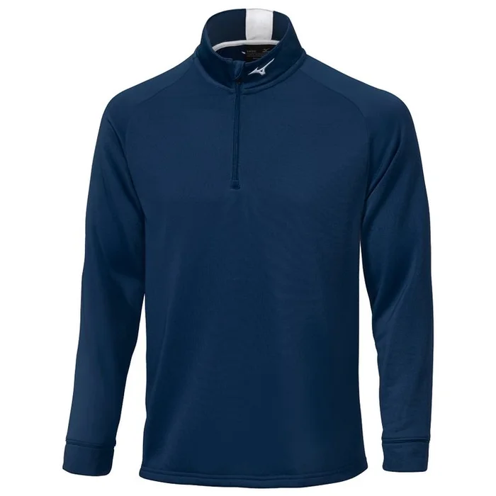 Pull Mizuno Crested 1/4 Zip Navy