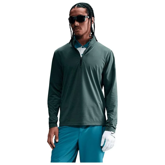 Pull Nike Dri Fit Victory Half Zip Top Vintage Green