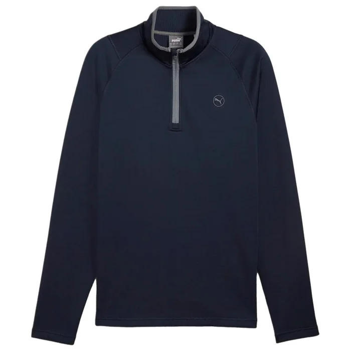 Pull Puma Golf Waffle Fleece 1/4 Zip Deep Navy