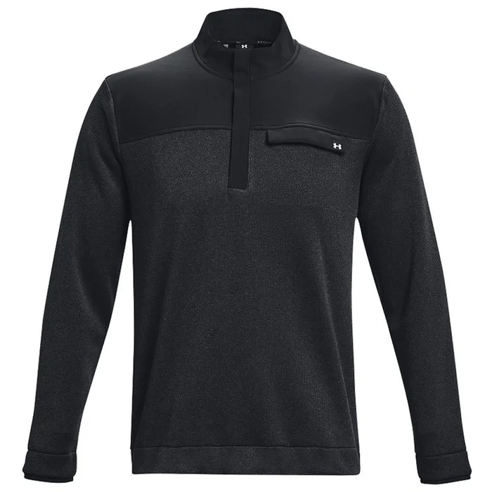 Pull Under Armour Storm Sweaterfleece Half Zip Black WHite White