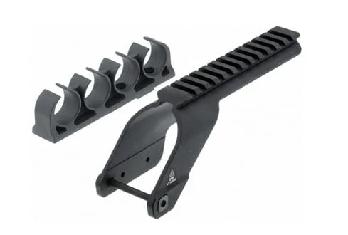 Rail Picatinny et porte cartouches pour Maverick 88 / Mossberg 500 – 590 – UTG