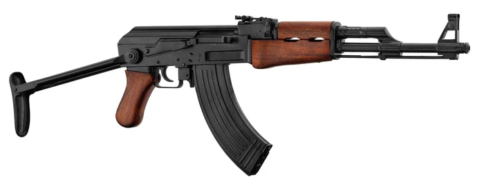 Réplique décorative Denix du fusil d’assaut russe AK47 parachutiste