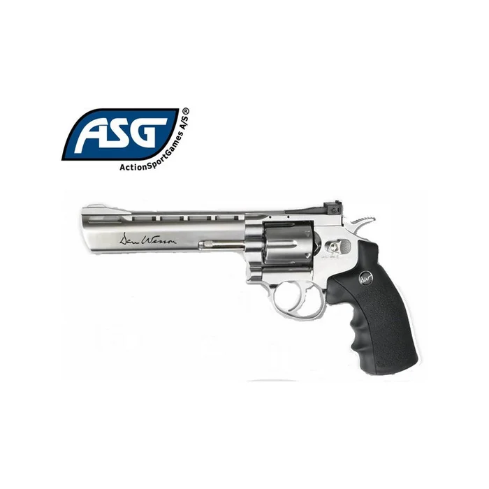 REVOLVER CO2 DAN WESSON 6 POUCES SILVER